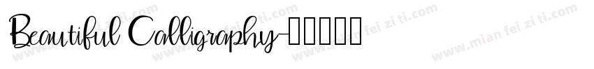 Beautiful Calligraphy字体转换
